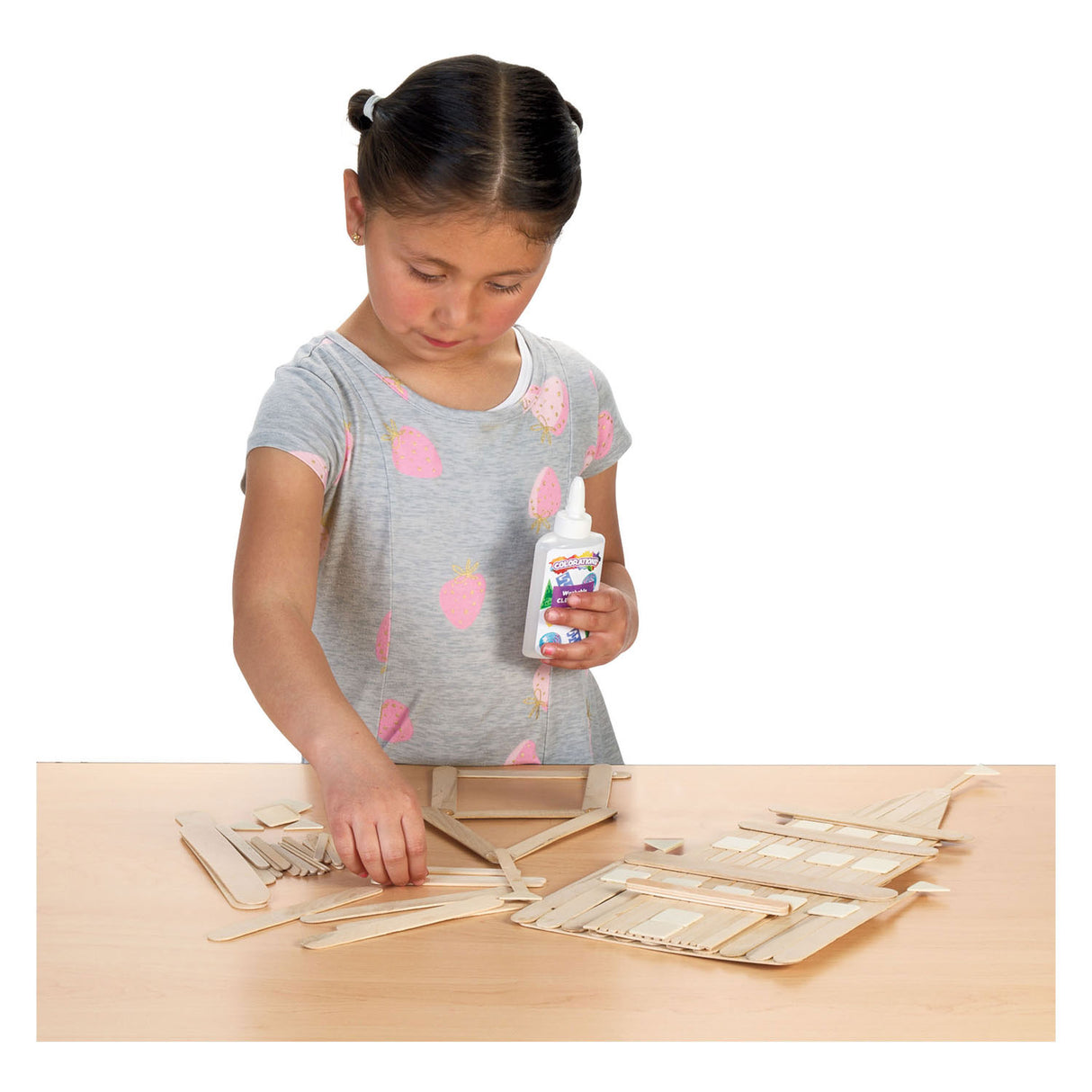 Colorations - Sticks d'artisanat en bois Diverse classe de classe, 1200e.