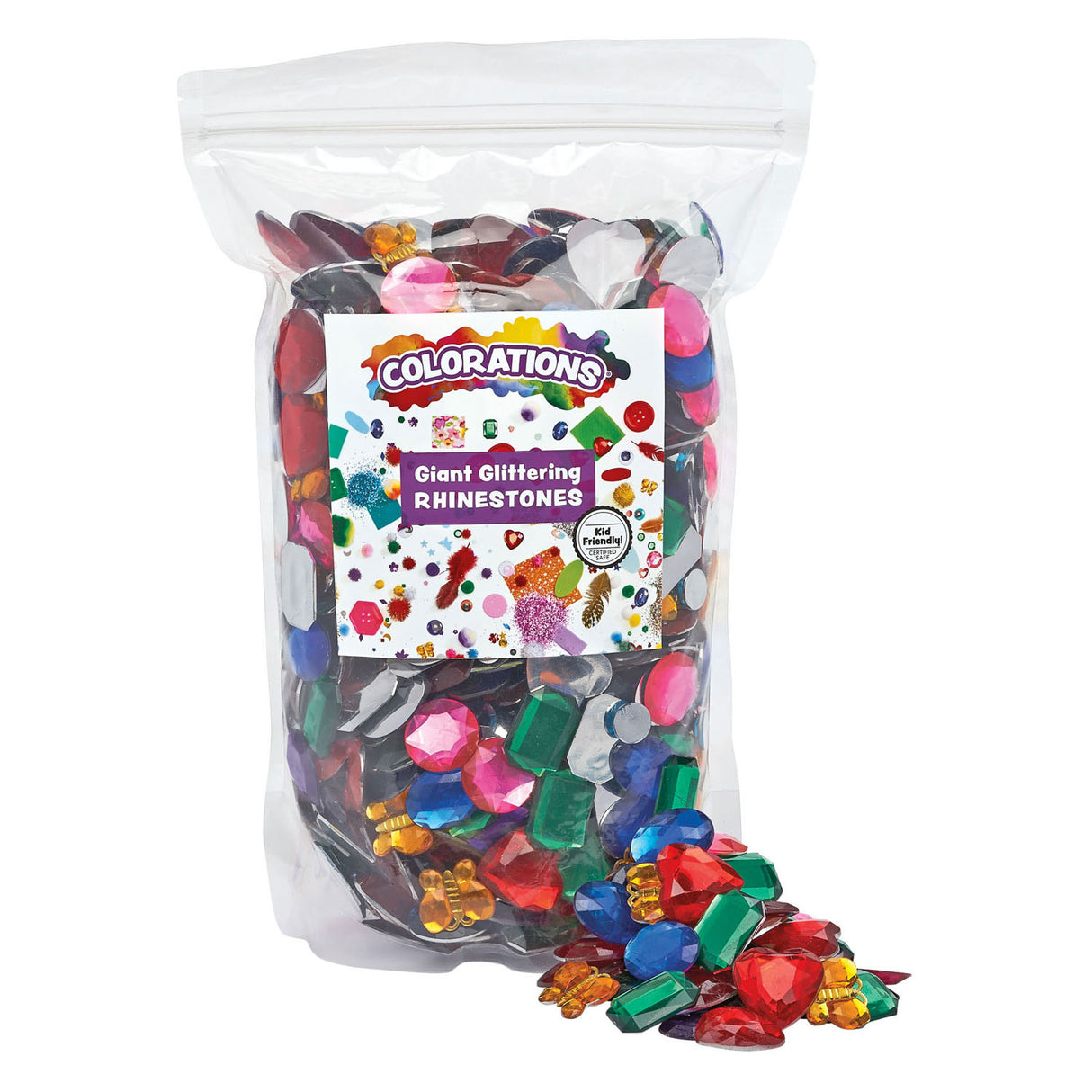 Colorations - glitter rhinestones large, 453 grams
