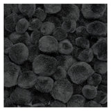 Barvne barve - pom poms črni, 100..