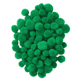 Barvne barve - pom poms zeleno, 100..
