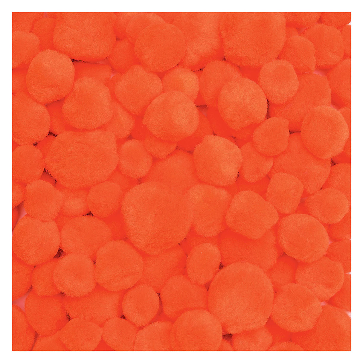 Barvne barve - pom poms oranje, 100..