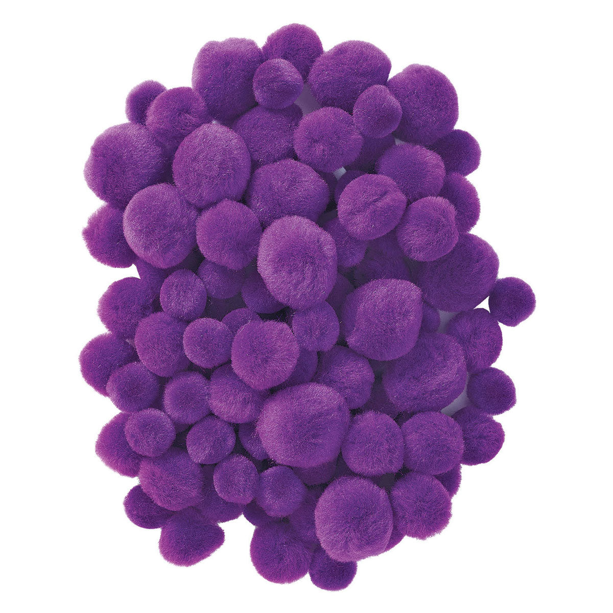 Barvne barve - pom poms vijolično, 100..