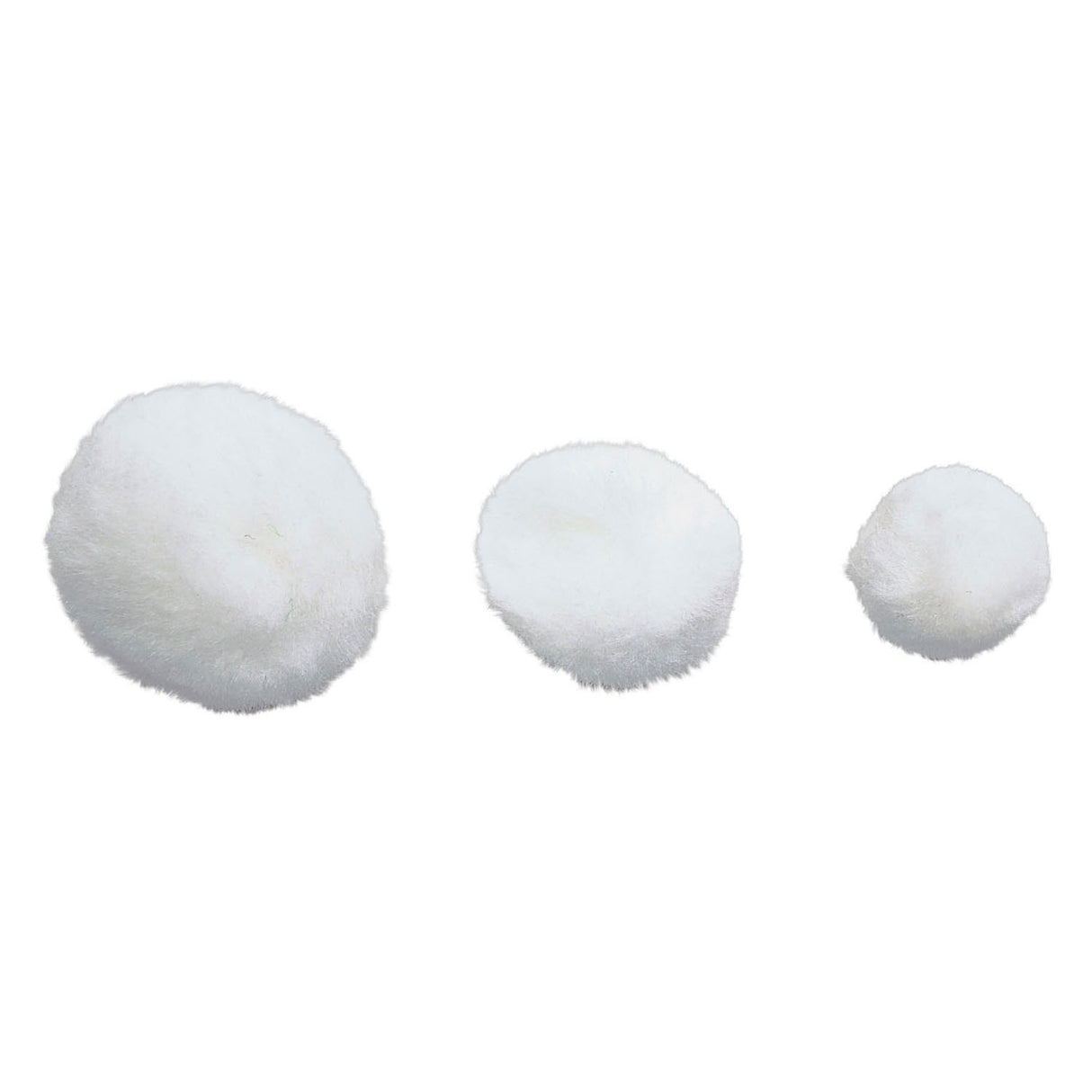 Fargelegger pom poms hvit, 100.