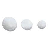 Fargelegger pom poms hvit, 100.