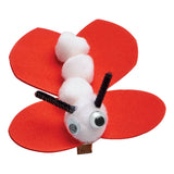 Fargelegger pom poms hvit, 100.