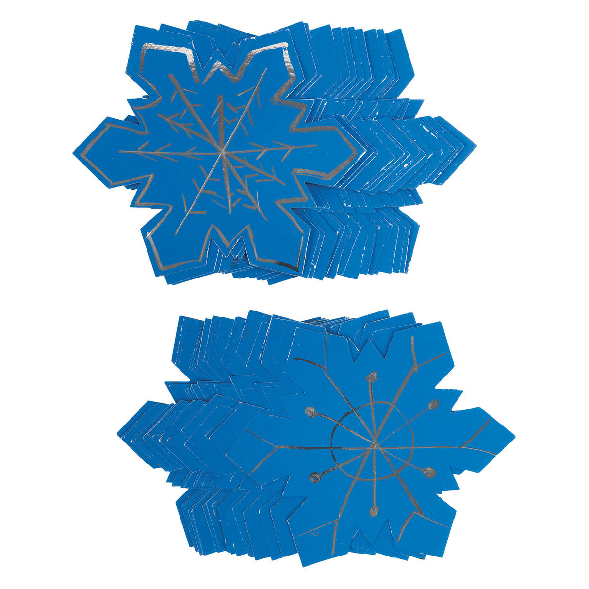 Colorations - scratch art snowflake ornaments, 36pcs.