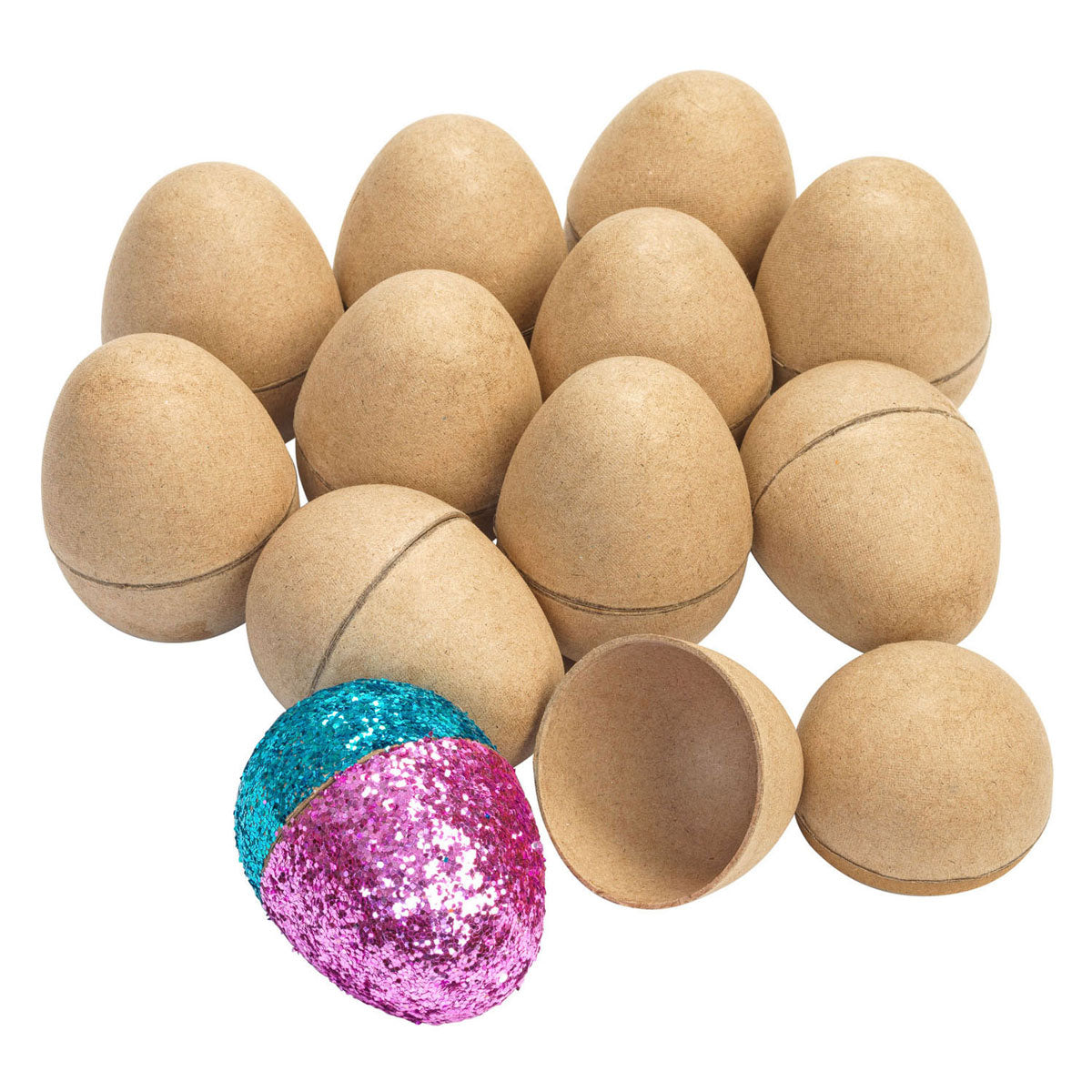 Colorations - Decorate your own eggs papier -mâché, set of 12st.
