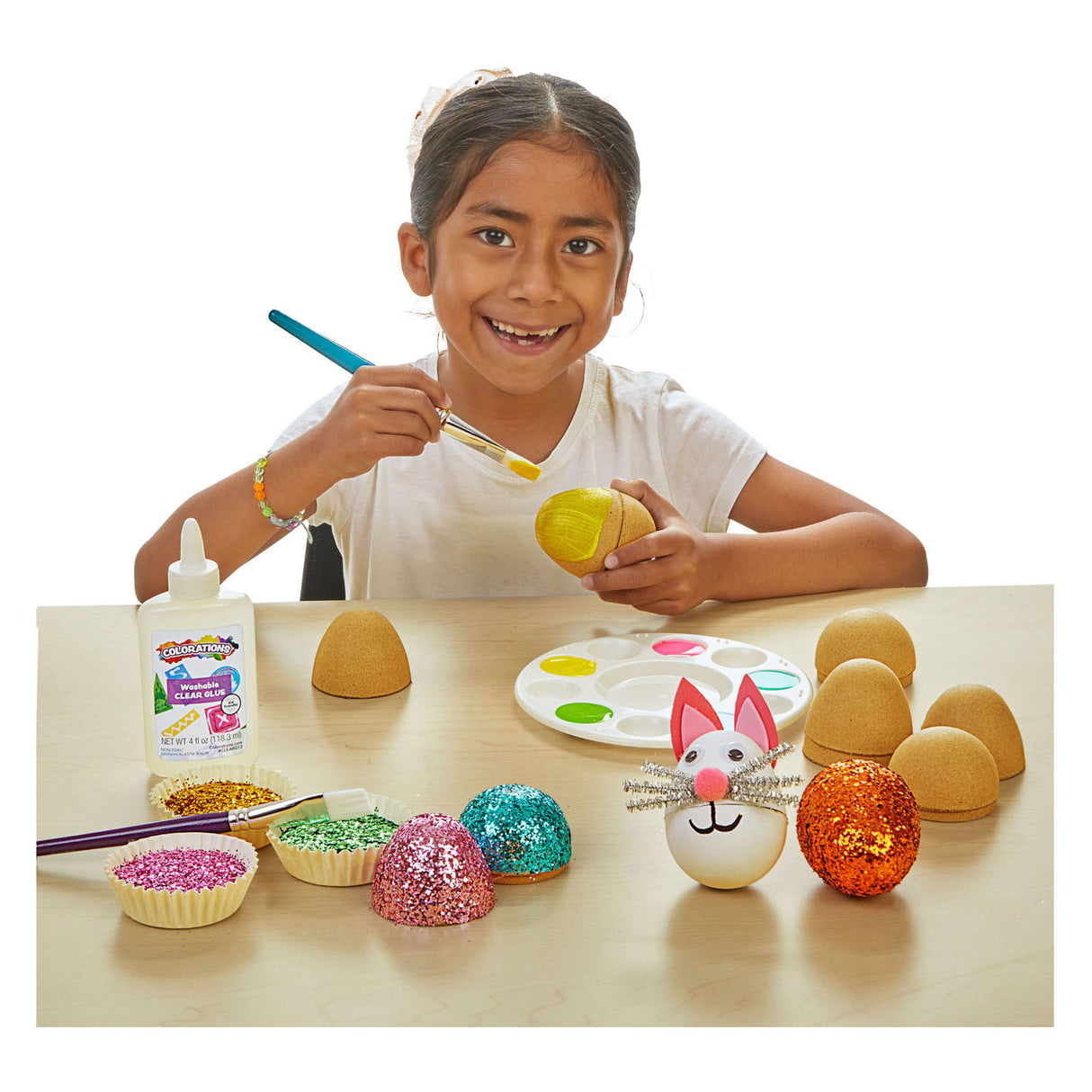 Colorations - Decorate your own eggs papier -mâché, set of 12st.