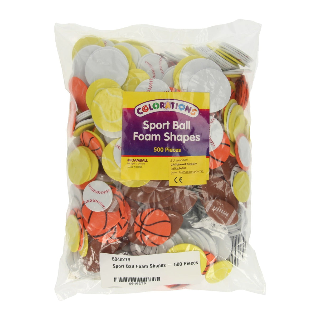 Colorations - Sportballs Foam forms, 500st.