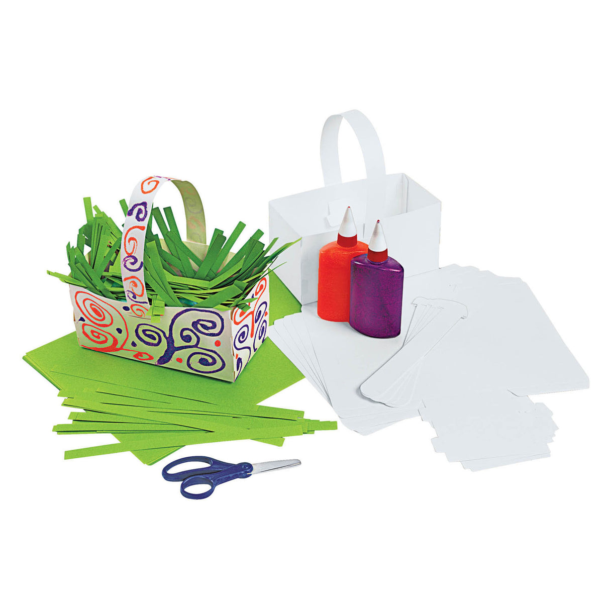 Koloratiounen - foldable Pabeieren Kuerf, set vun 20
