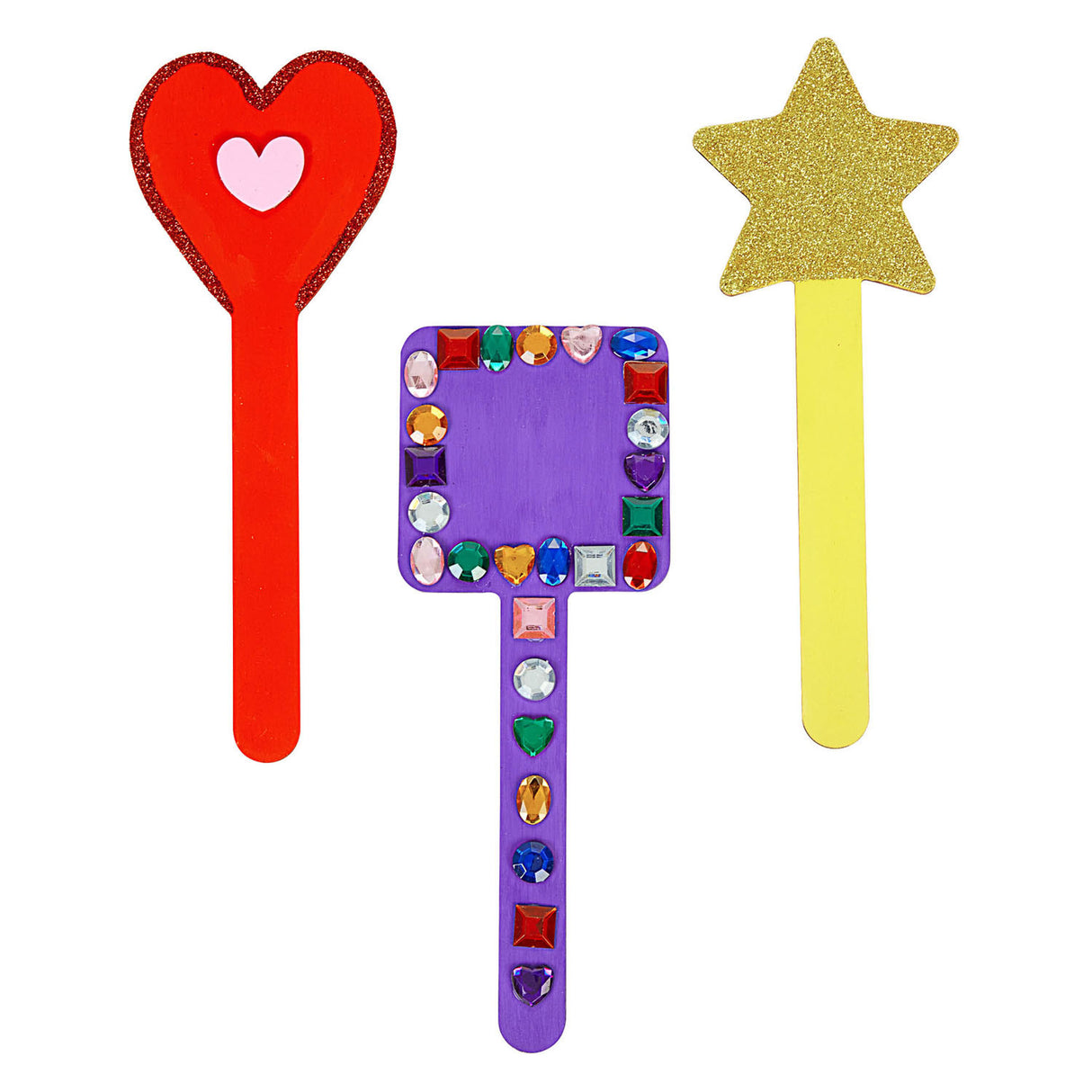 Zbarvení - DIY Wooden Stick Forms 4 Designs, 20st.