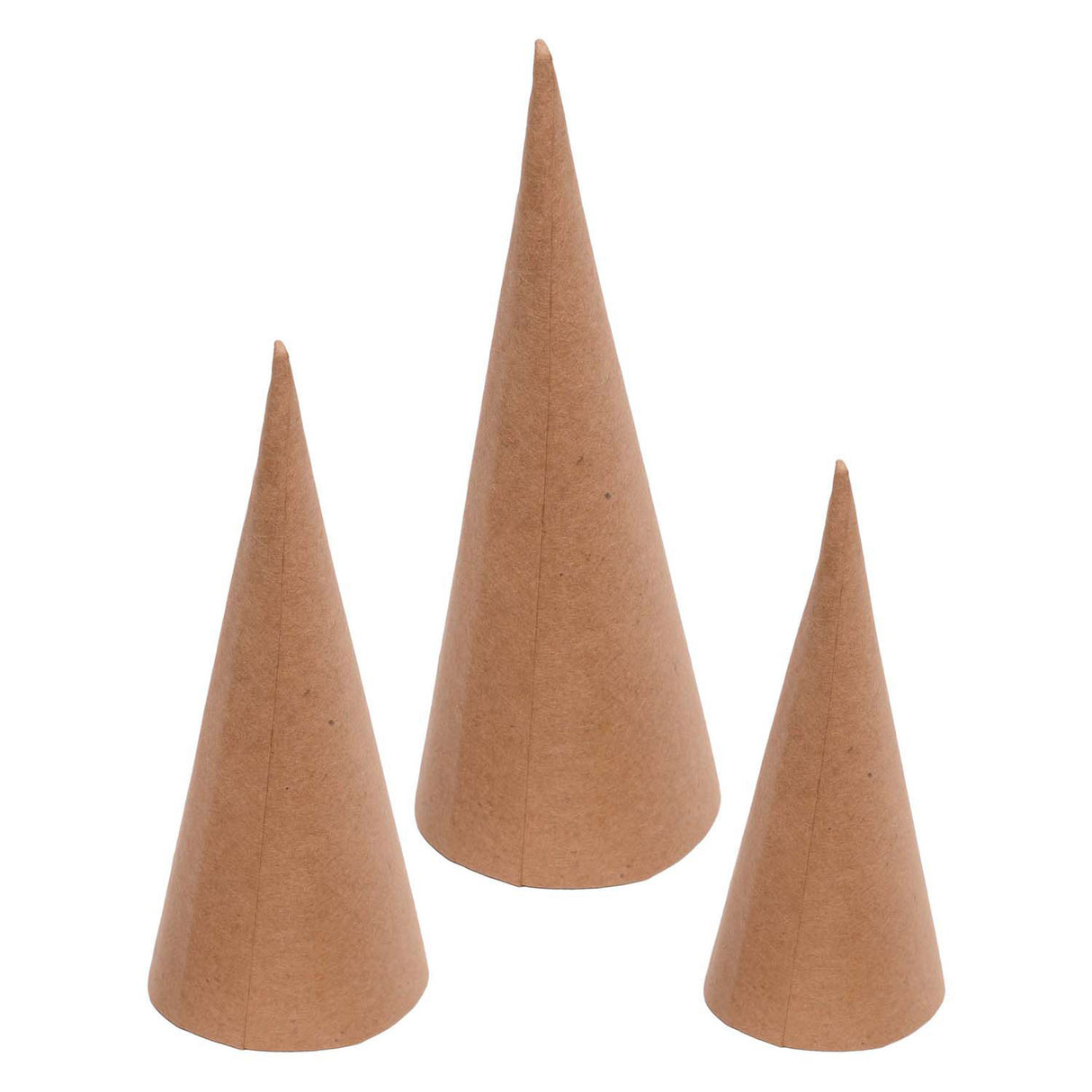 Värit - paperimassakartiot - 8, 10, 12 cm, 30 kpl.