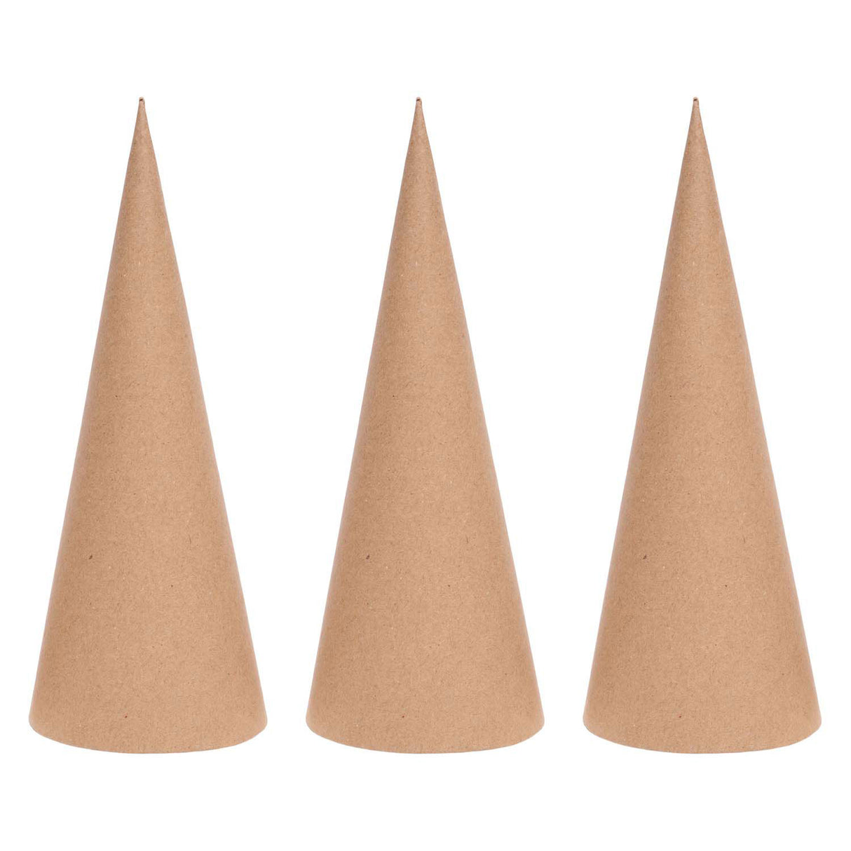 Colorações - cones de papel machê - 20 cm, 20 unid.