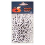 Colorations - number beads, 7mm, 300pcs.