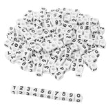 Colorations - number beads, 7mm, 300pcs.