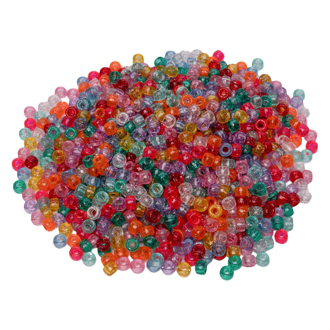 Värit - ponihelmet glitter 6x9 mm, 1000 kpl.