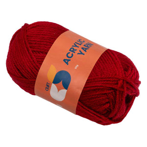 Farger - akrylgarn rødt, 50g