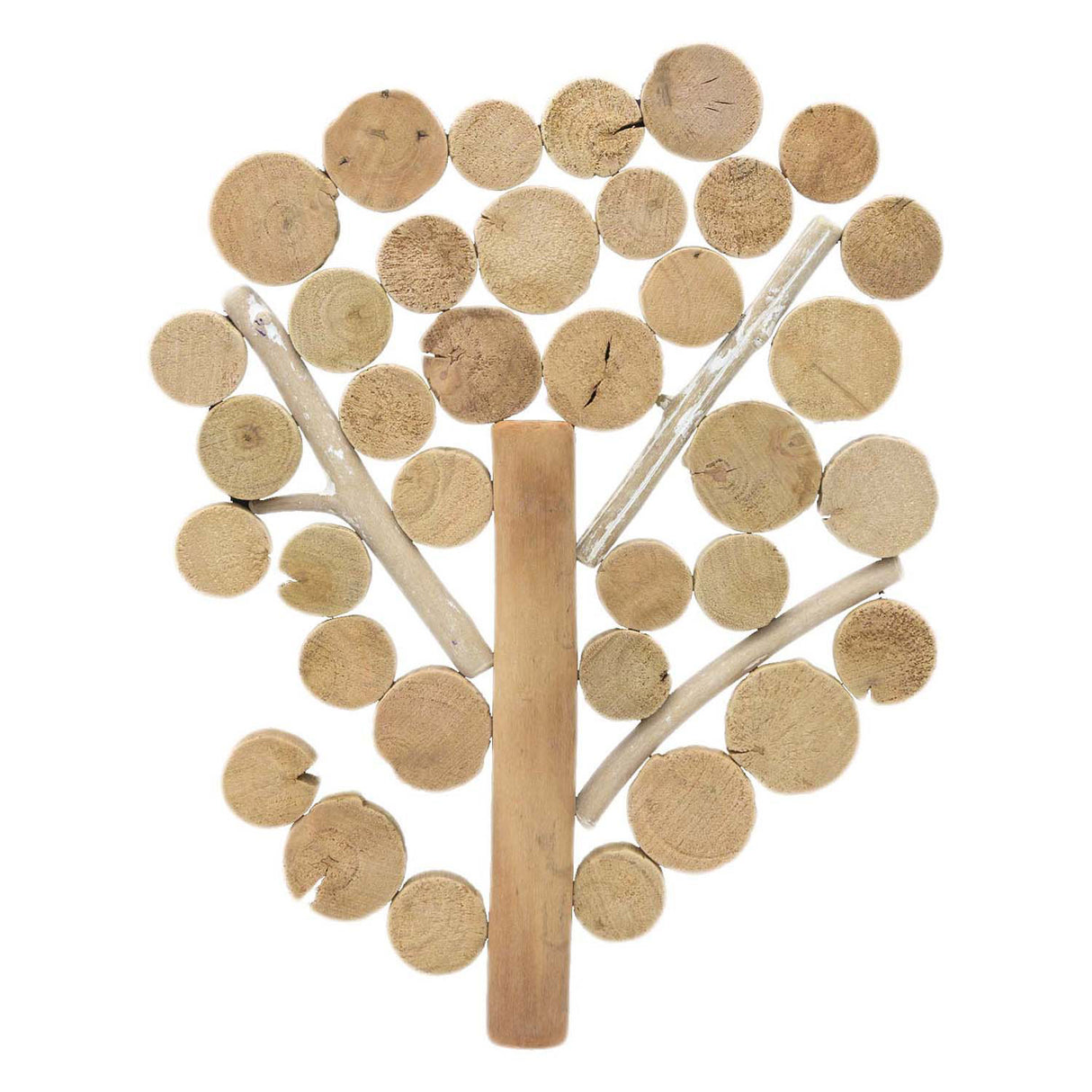 Ronde houtschijfjes klein - 1 kg