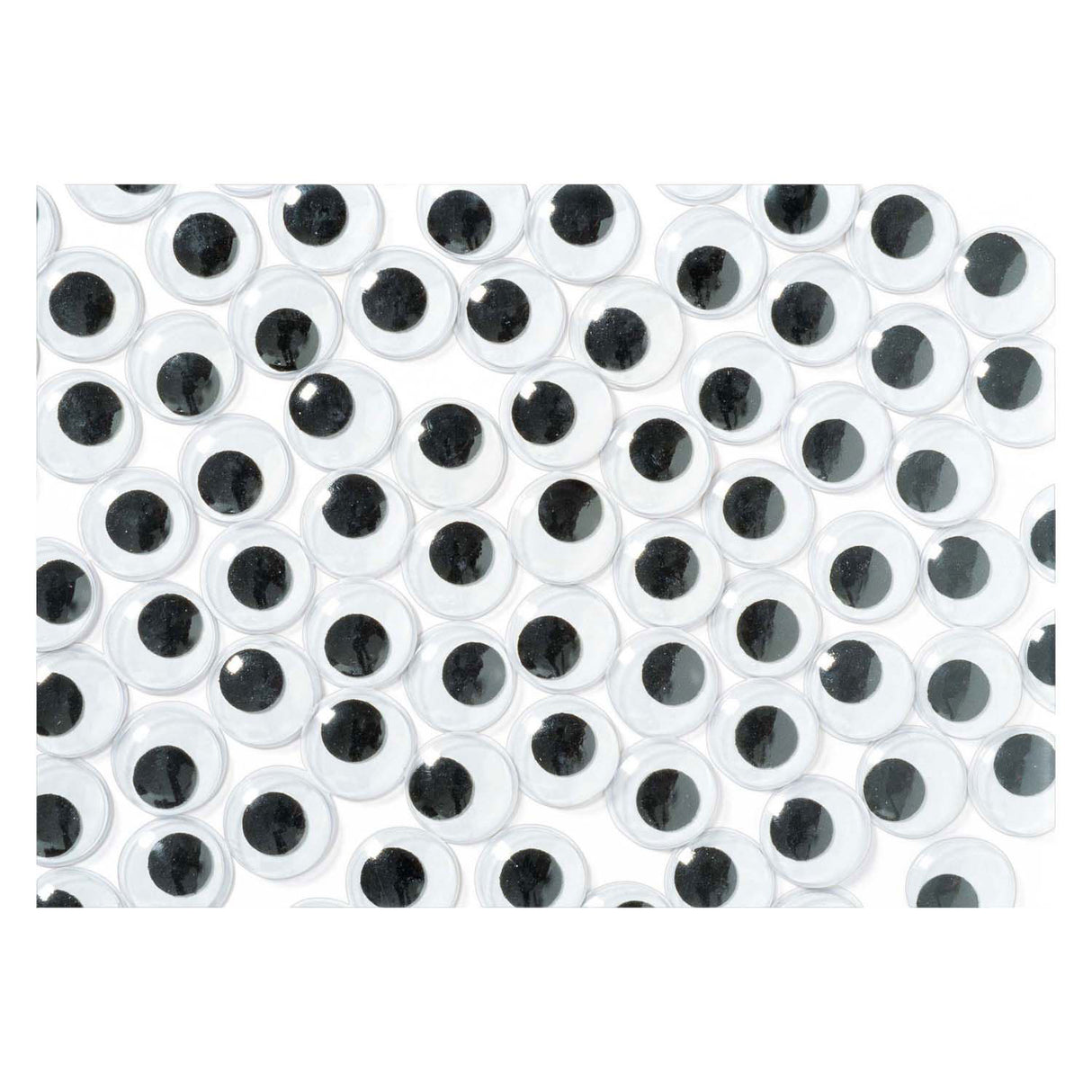 Värit - mustat googly-silmät, 100 kpl.