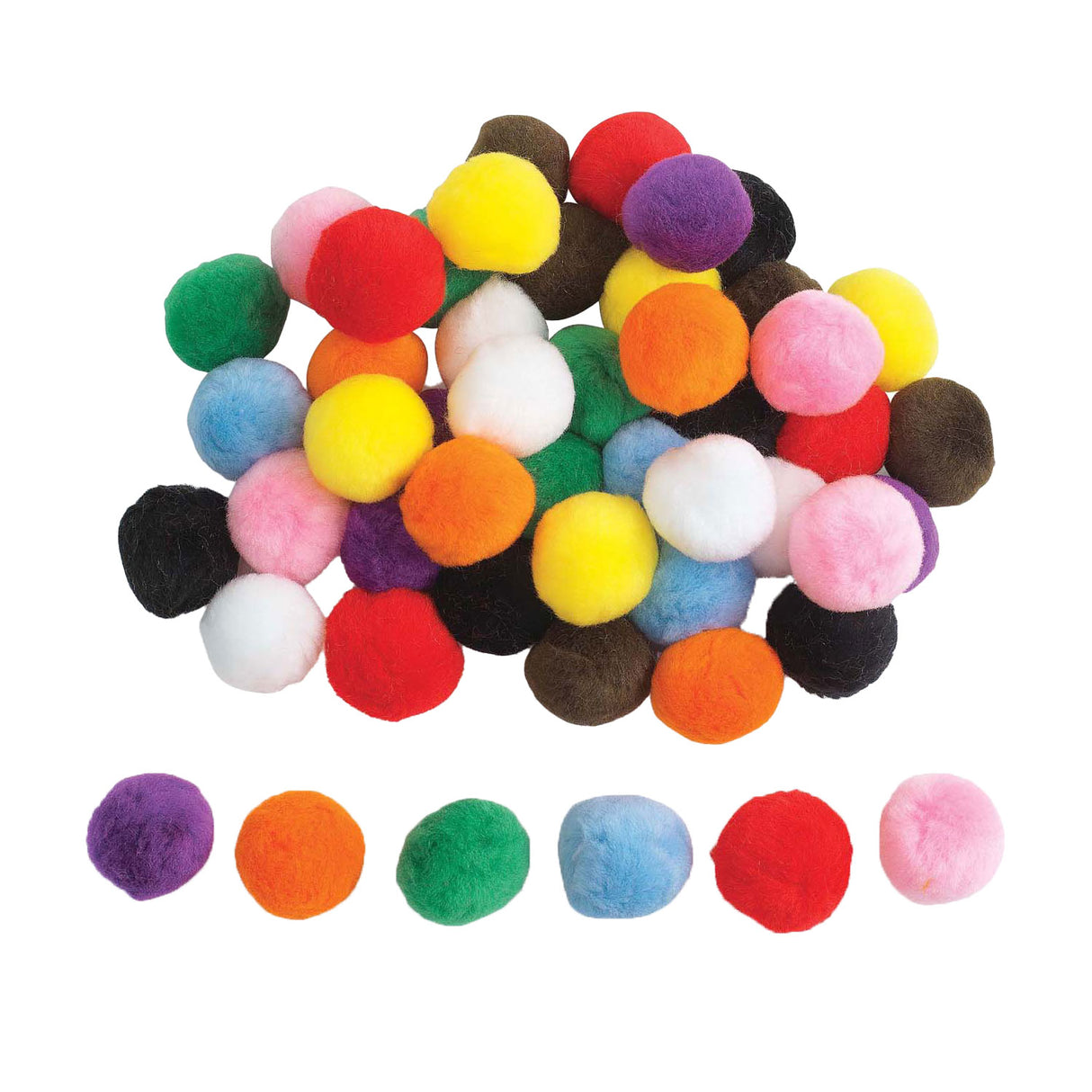 Faarwen - faarweg Pomponen 5cm, 50pcs.