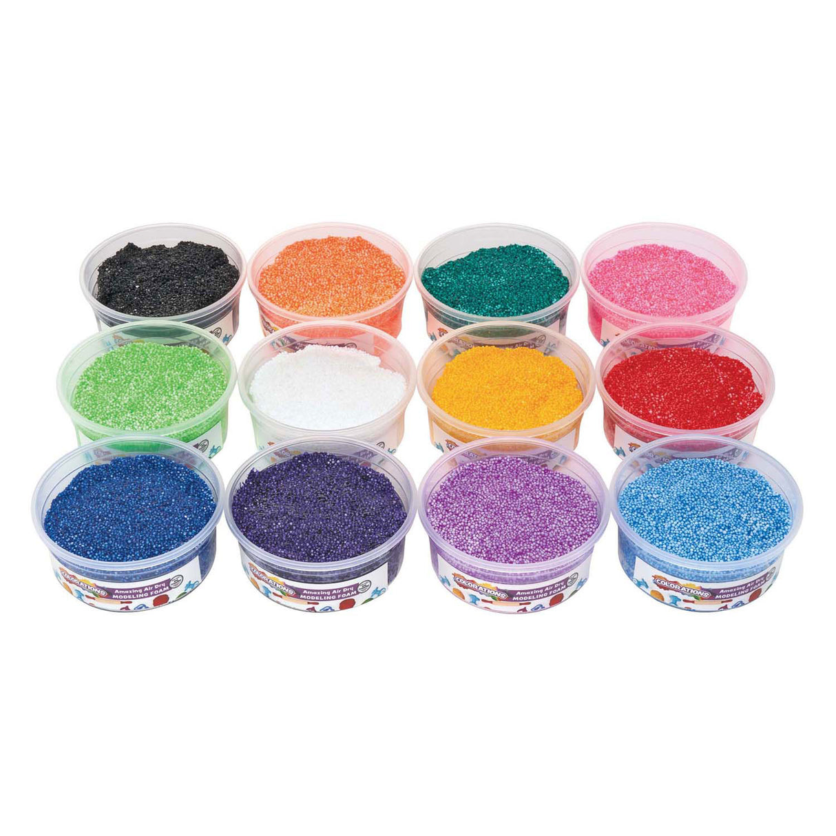 Colorations - colored foam clay, 12 pcs.