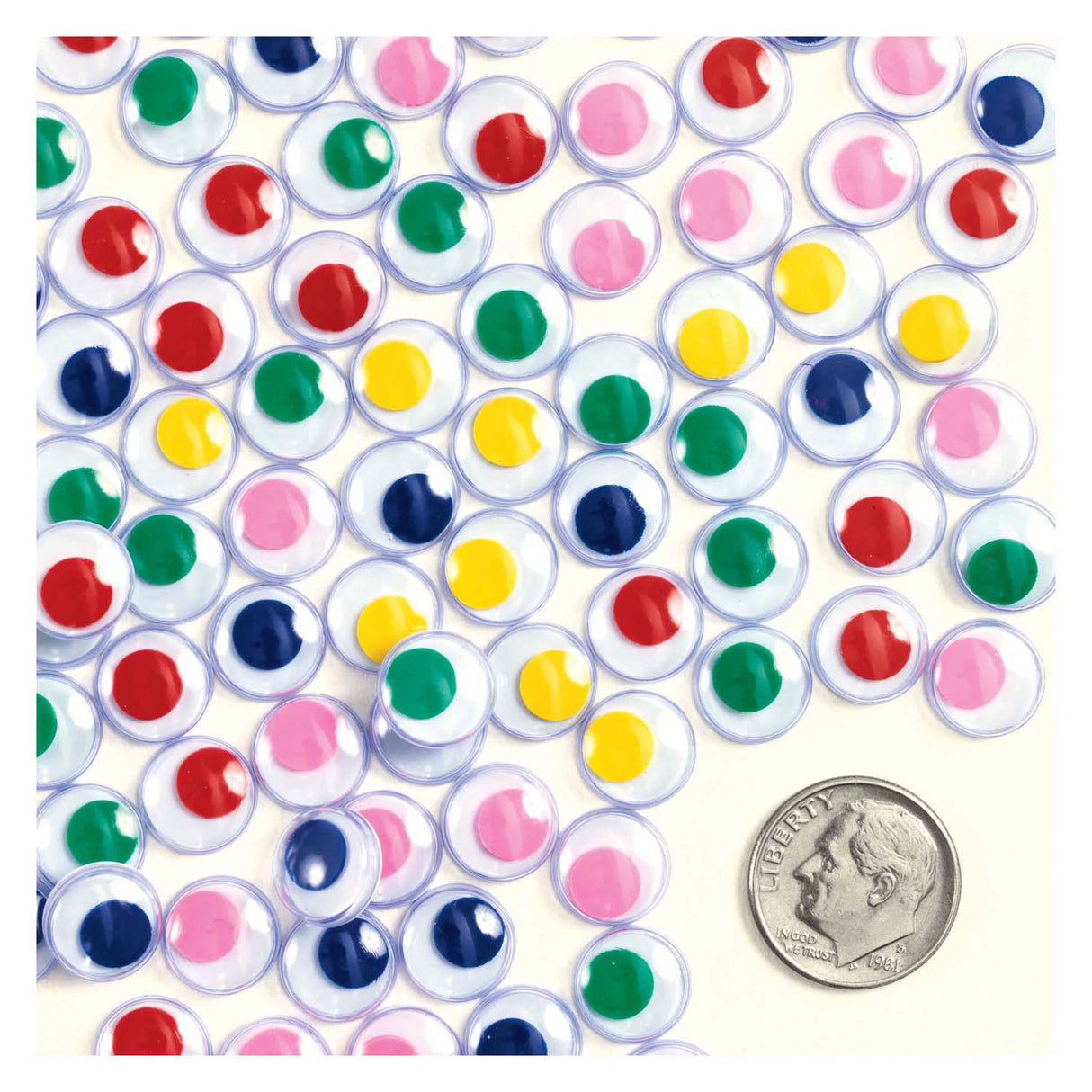 Colorations - gekleurde wiebeloogjes, 1000st.