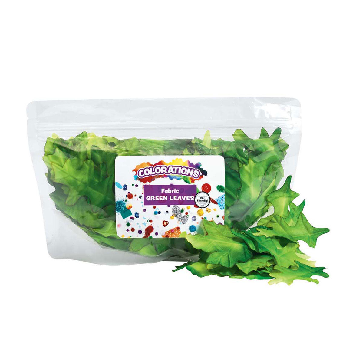 Colorations - green leaves, 200 pcs.