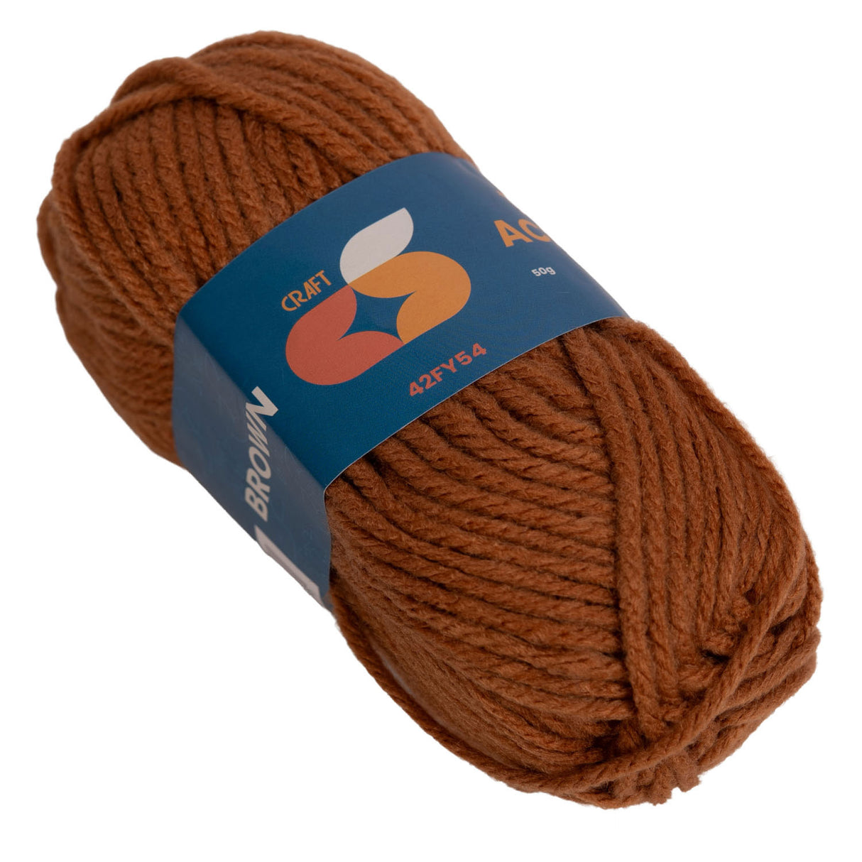 Colorations - acrylic yarn 4 mm - 50gr - brown