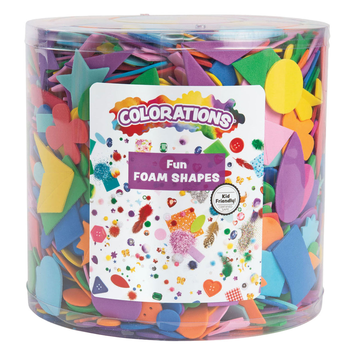 Colorations - foam craft shapes - 227gr.