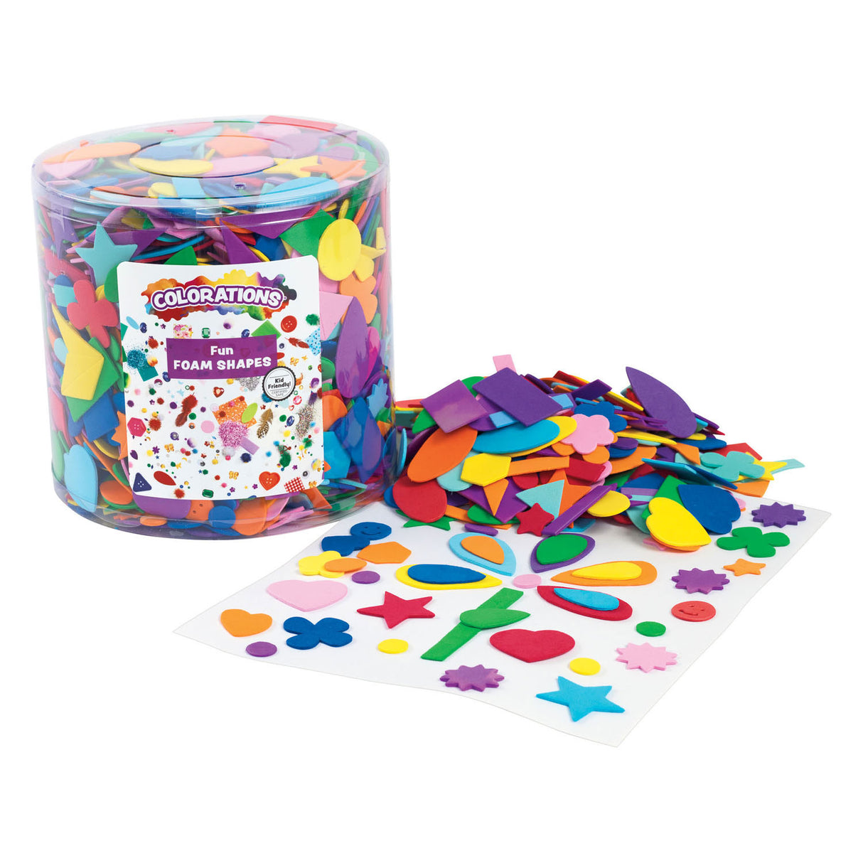 Colorations - foam craft shapes - 227gr.