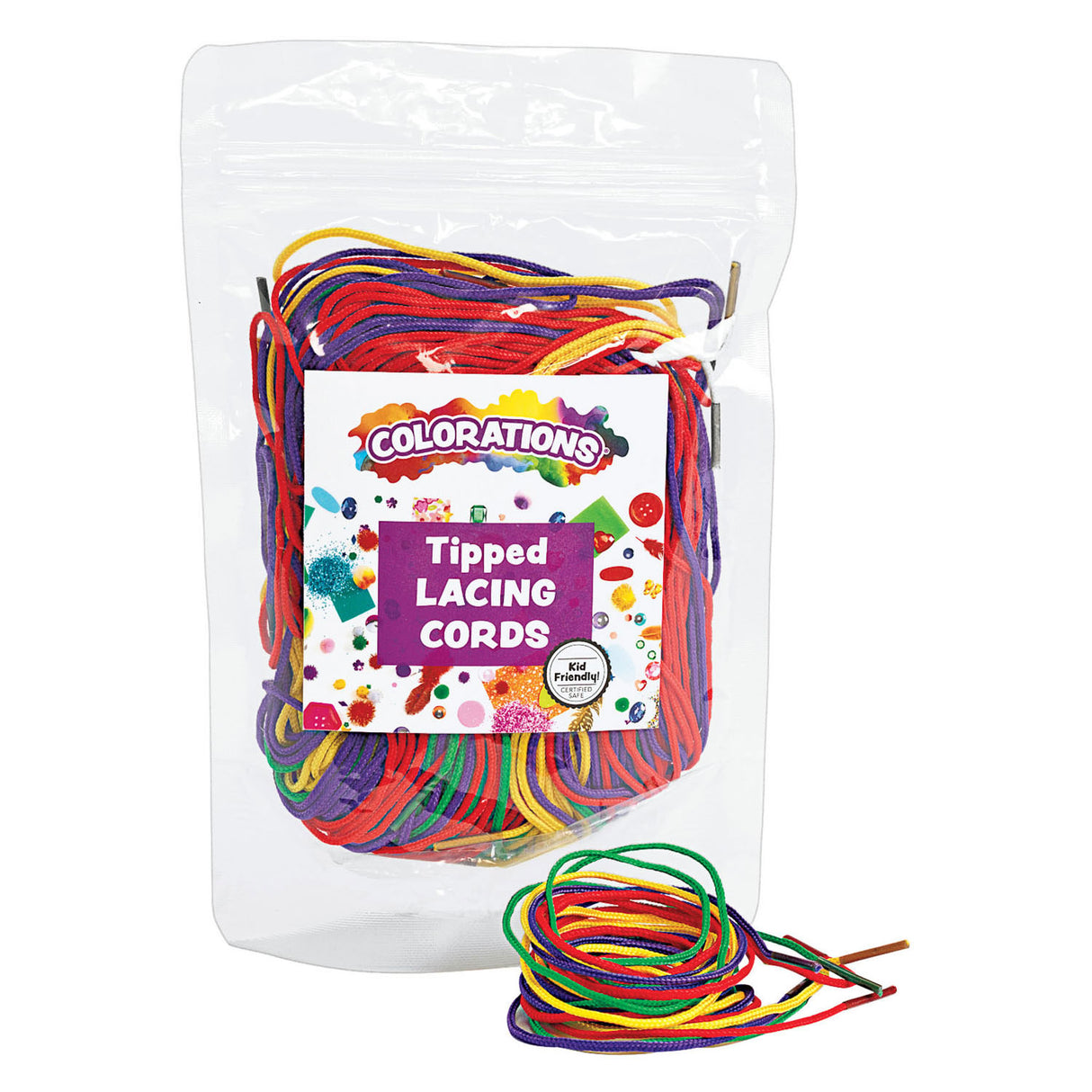 Colorations - colored lacing cords - 72 pc.