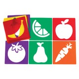 Colorations - reusable fruit stencils - 12 pc.