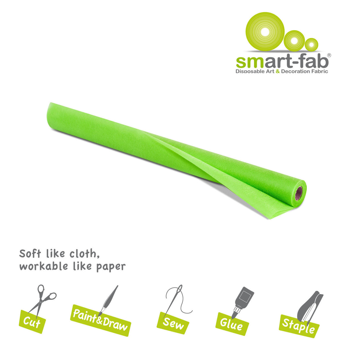 Smart Fab roll 0.61 x 5.5m - green