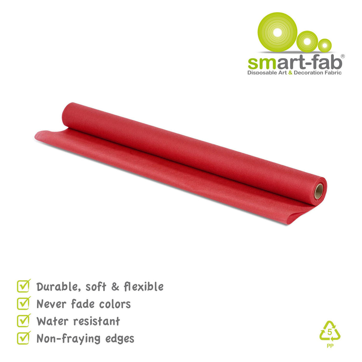 Smart fab roll 0.61 x 5.5m - red