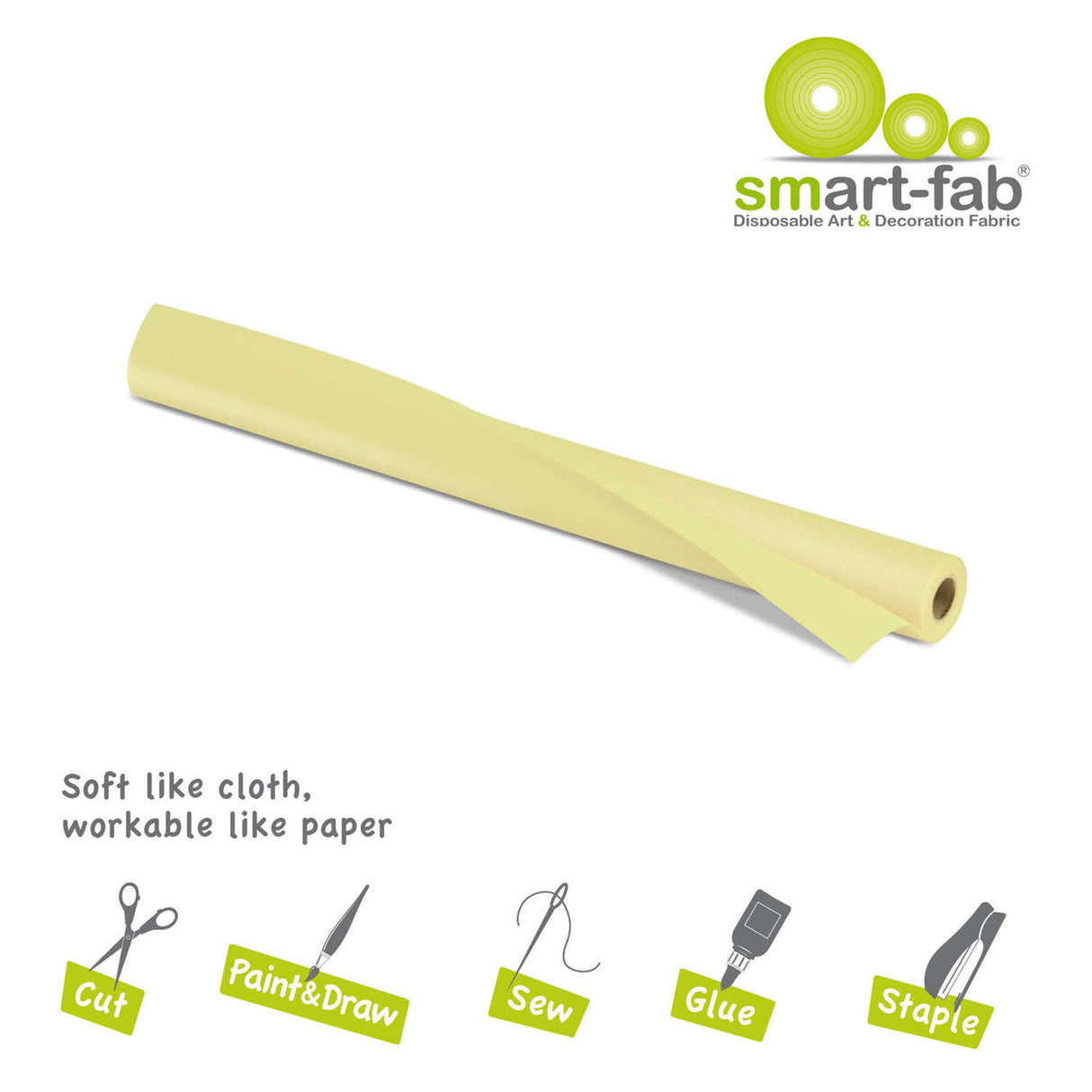 Smart fab roll 0.61 x 5.5m - cream