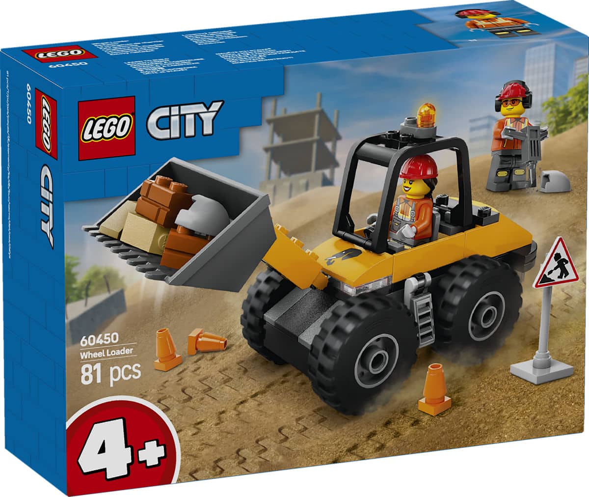 Excavatore di bulldozer di Lego City Yellow - 60450
