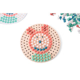 BS Toys Game Mosaic Pin Plate Wood