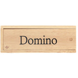 Basic game domino wood double 6 in box