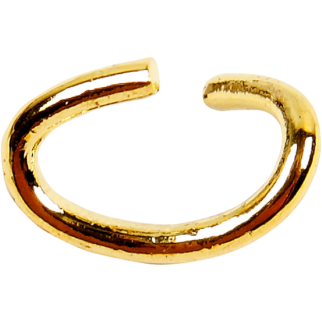 Creativ company ring, ovaal, dikte 0,7 mm, verguld, 50 stuk 1 doos
