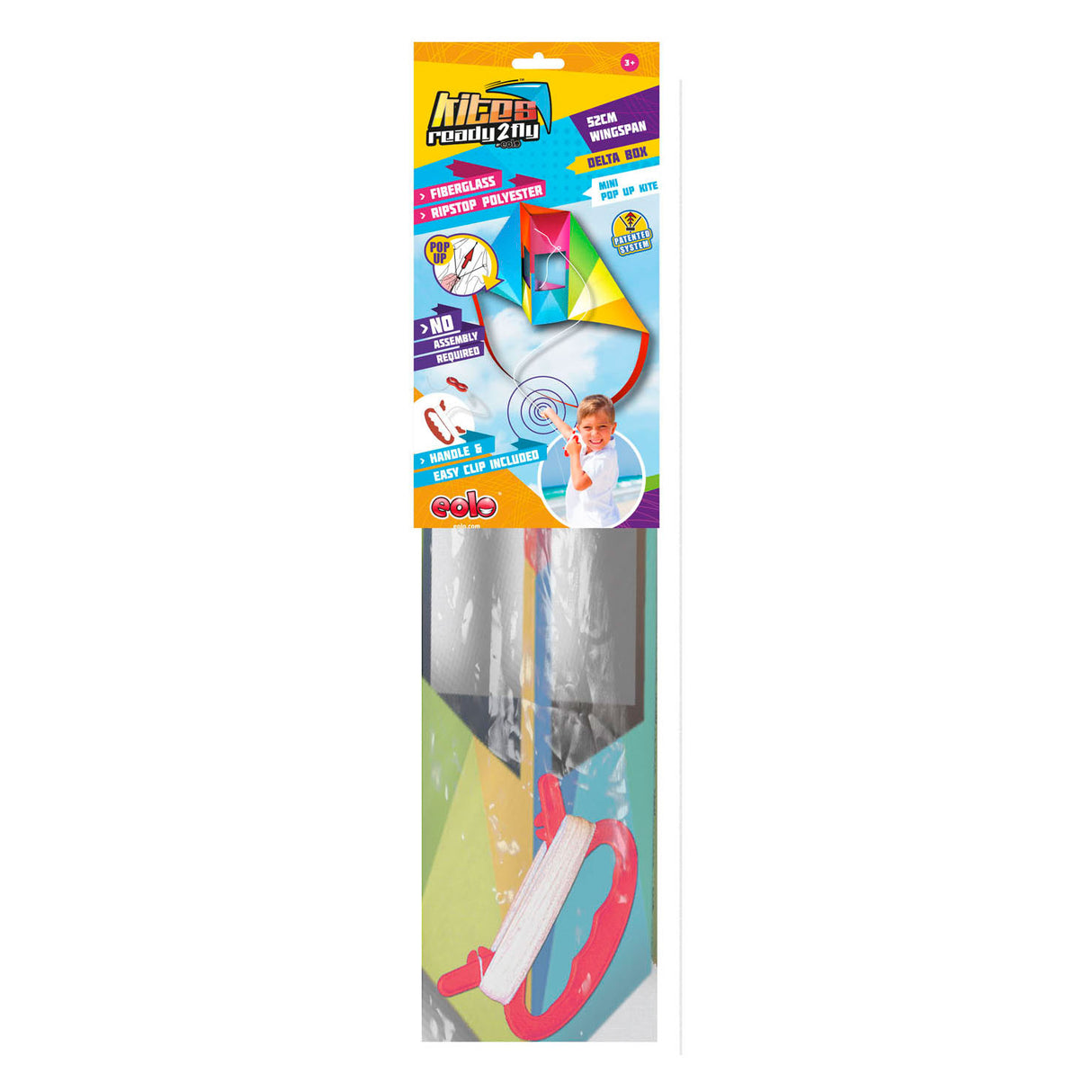 Kites Ready 2 Fly - Pop -Up Mini Nylon Vlieger Deltabox
