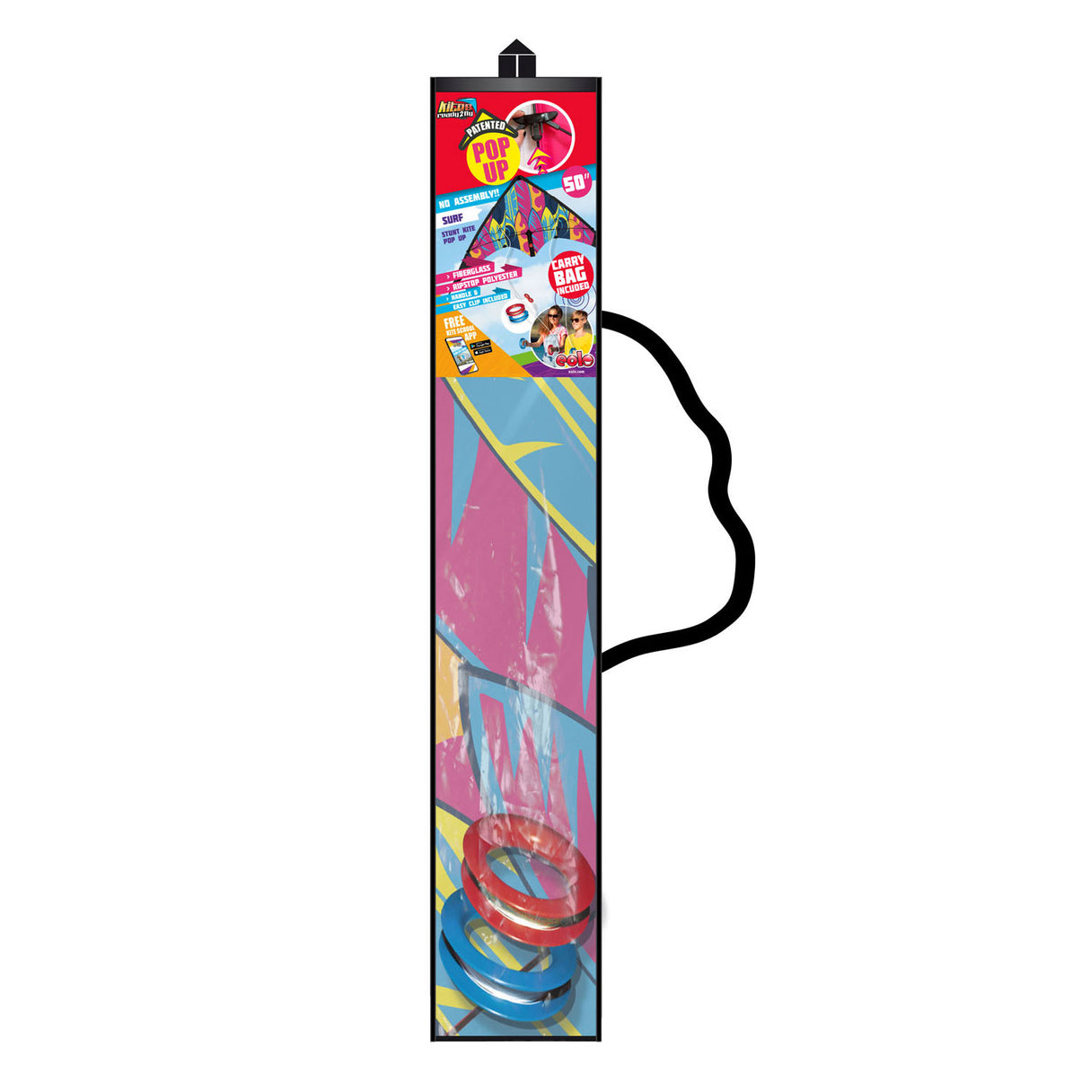 Pipas prontas 2 mosca - pop -up stunt slyer surf, 125cm