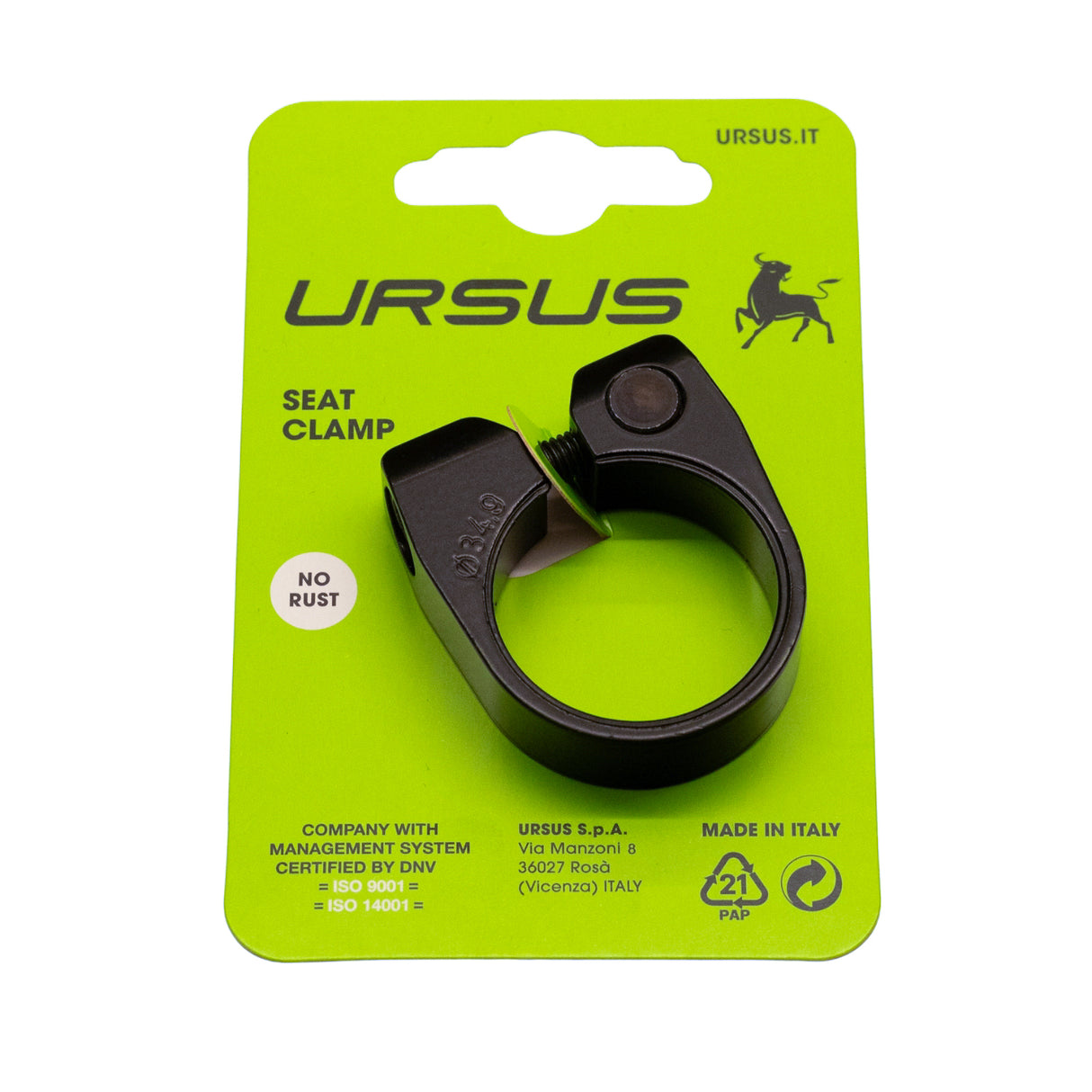 Ursus Zoolpap Clamp Urban 34,9 mm | Allen Black