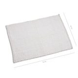 Wicotex alfombra de baño trenza clásica 60x90 blanco