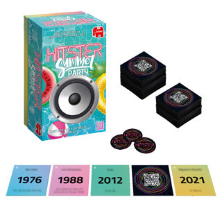 Jumbo Hitster Summer Party Party Game, ve kterém je hudba