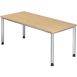 Bach desk hammerer hs19 3 s aluminum melamine maple