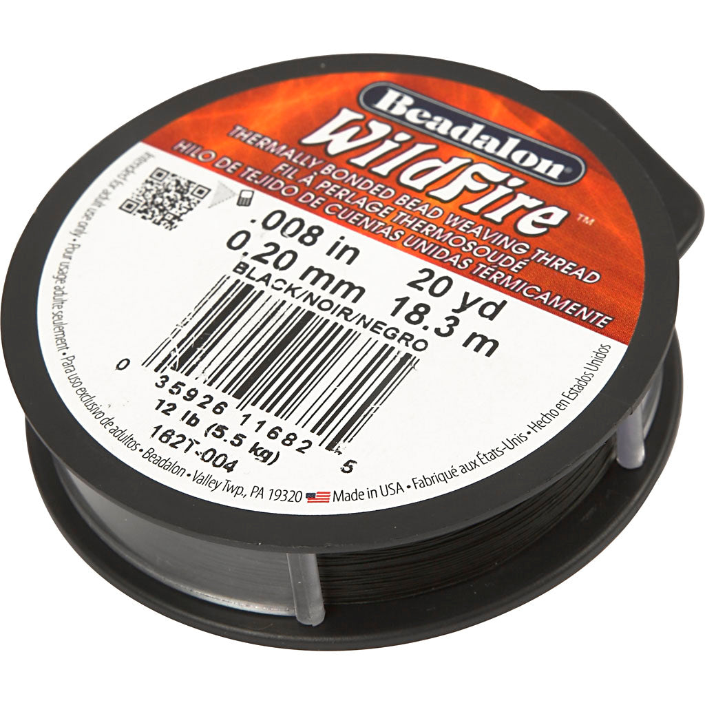 Creativ company jewelry wire, thickness 0.2 mm, black, 18.30 m 1 roll