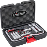 Vigor remontluchtingsset v7471 17 brake bleeding set 17-tlg.
