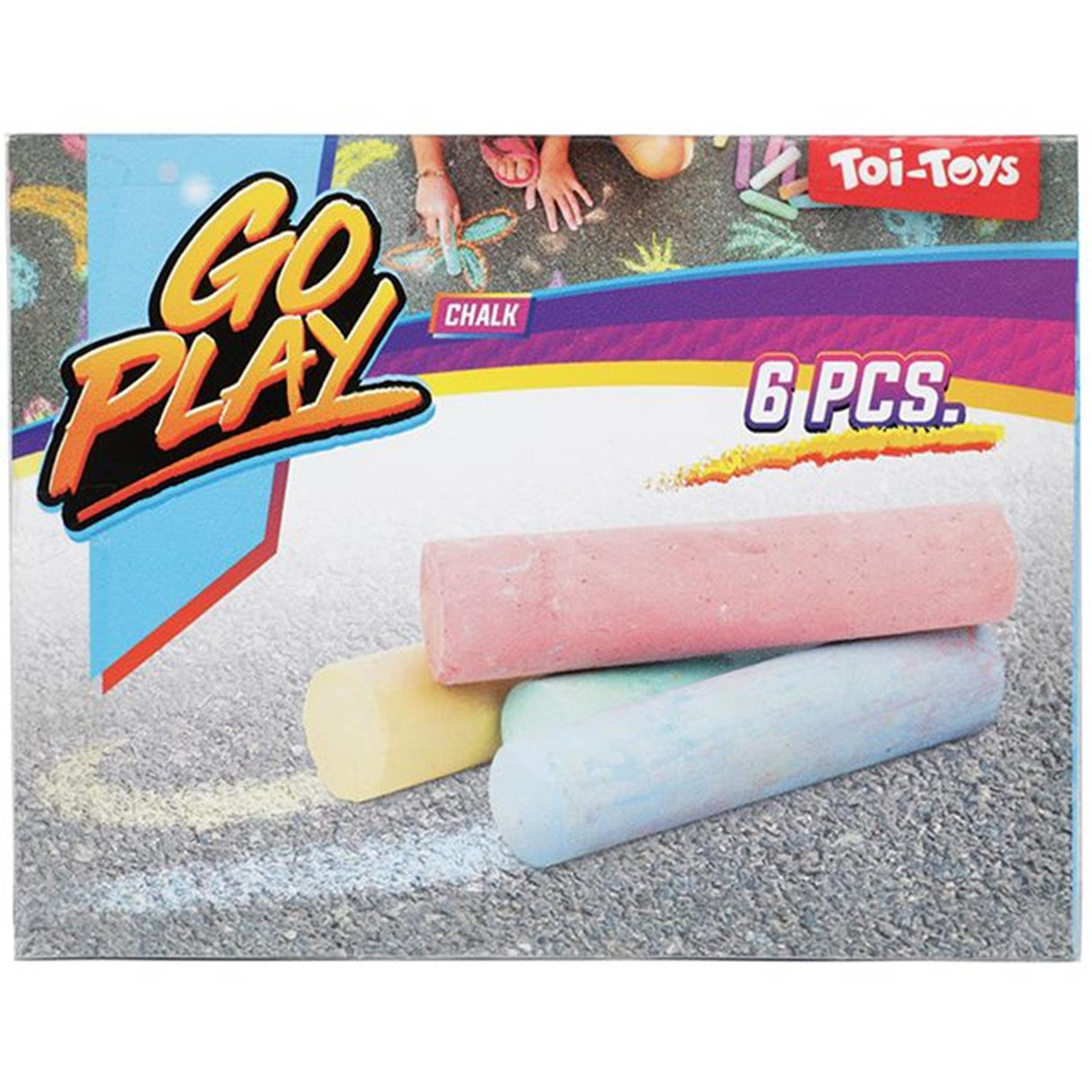Sidewalk chalk, 6 pcs