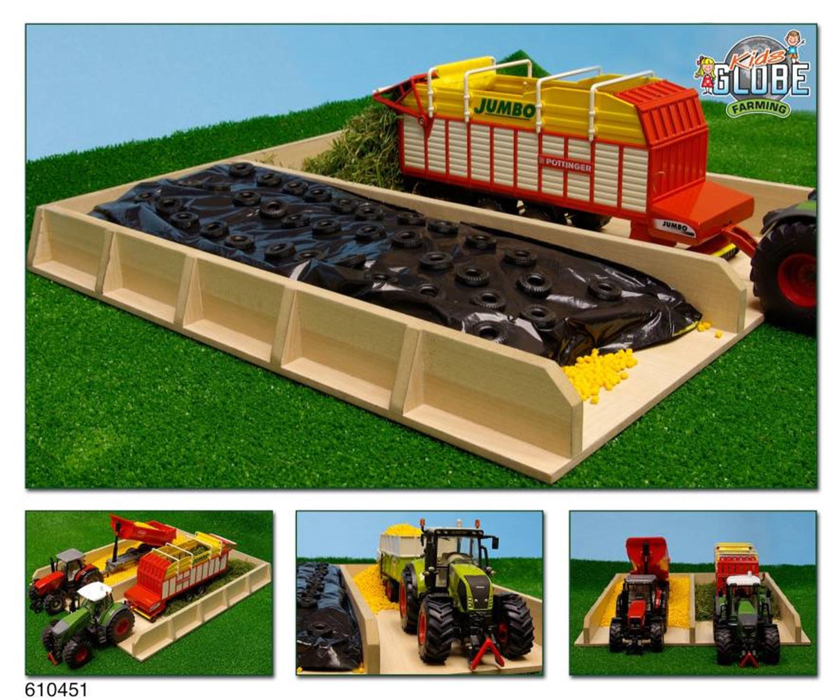 Kids Globe Globe Slot Silo Wood 1:32