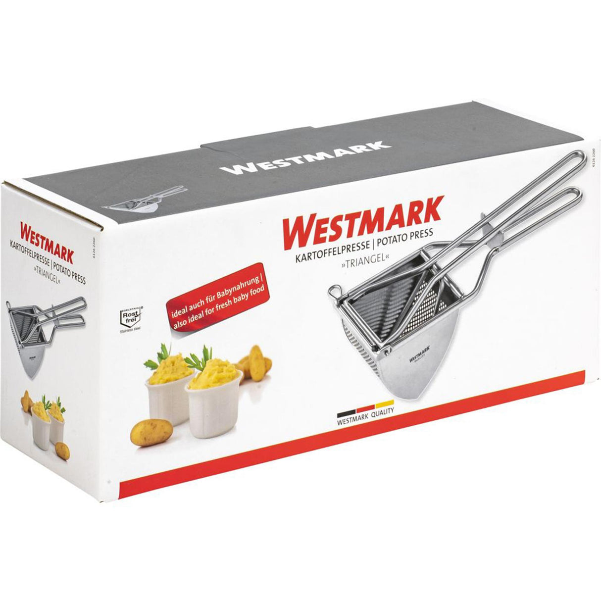 Westmark aardappelpers triangel - rvs